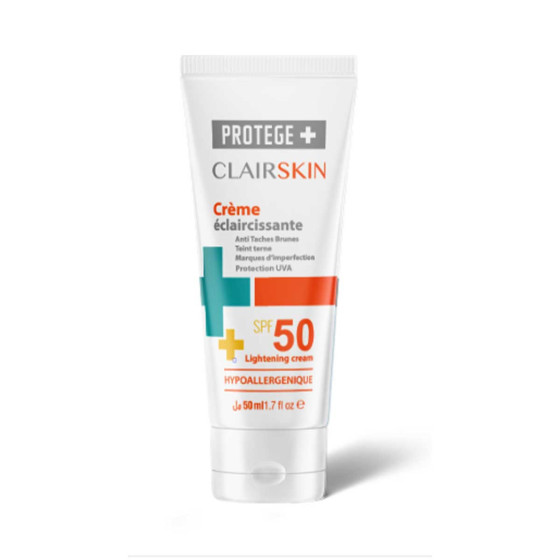Crème Solaire éclaircissante effet bonne mine SPF50+ Clairskin