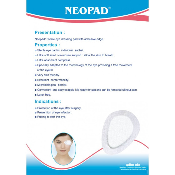 Neopad Pansement Oculaire Stérile / Medium