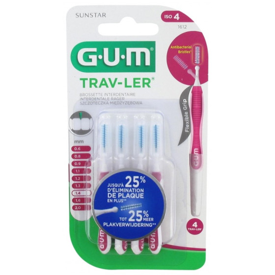 4x Brossettes GUM Trav-ler...