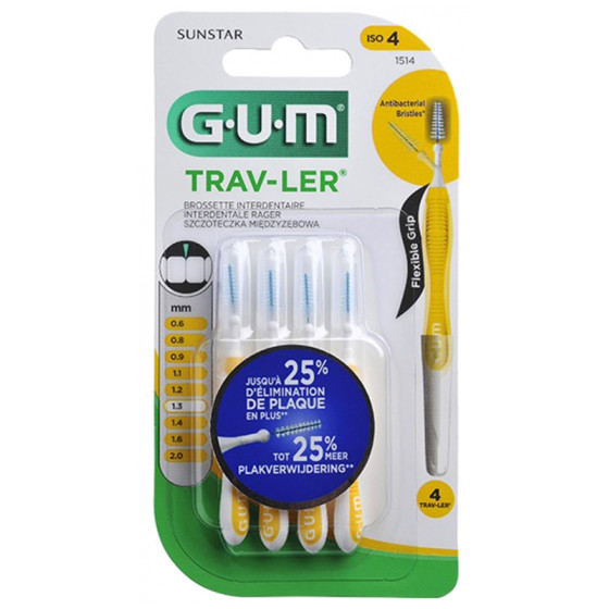 GUM Trav-Ler 4 Brossettes...