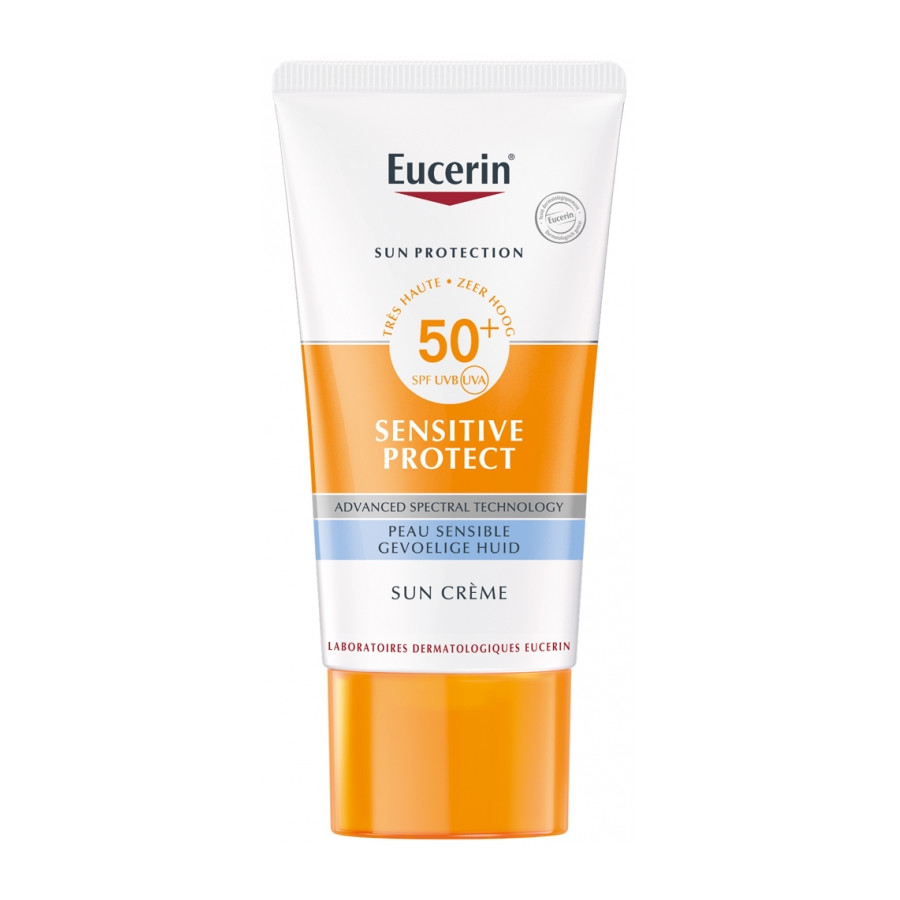 Eucerin Sun Protection Sensitive Protect Sun Crème SPF50+ Para YesWiKam