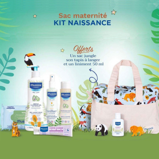 Set de produits pour le bain - Mustela Bébé Vanity Coffret Naissances 5  Produits