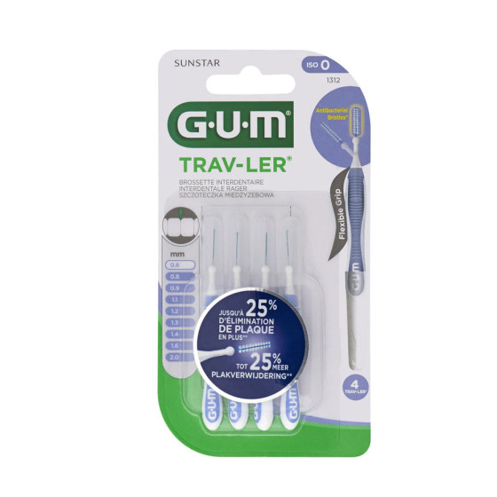 GUM Trav-Ler - 4 Brossettes...