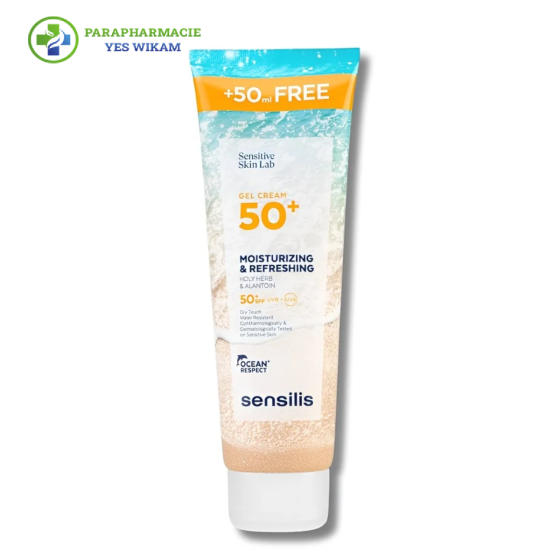 SENSILIS - GEL CREME HYDRATANT RAFRAICHISSANT SPF50+ 250ML