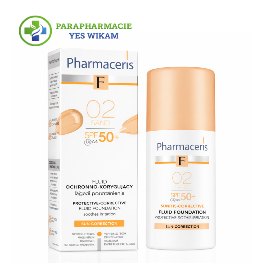 Ecran solaire teinté - Pharmaceris Foundation - SPF50 - Sand 02 - 30ml
