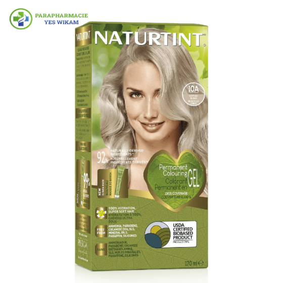Naturtint Colorant Permanent en Gel 10A Blond Clair Cendré 170ml