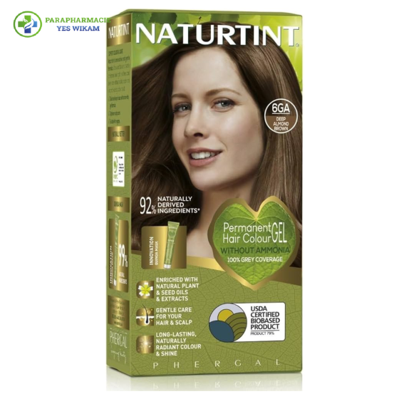 NATURTINT COLORATION PERMANENTE 6GA CHATAIN FONCE AMANDE 170 ML