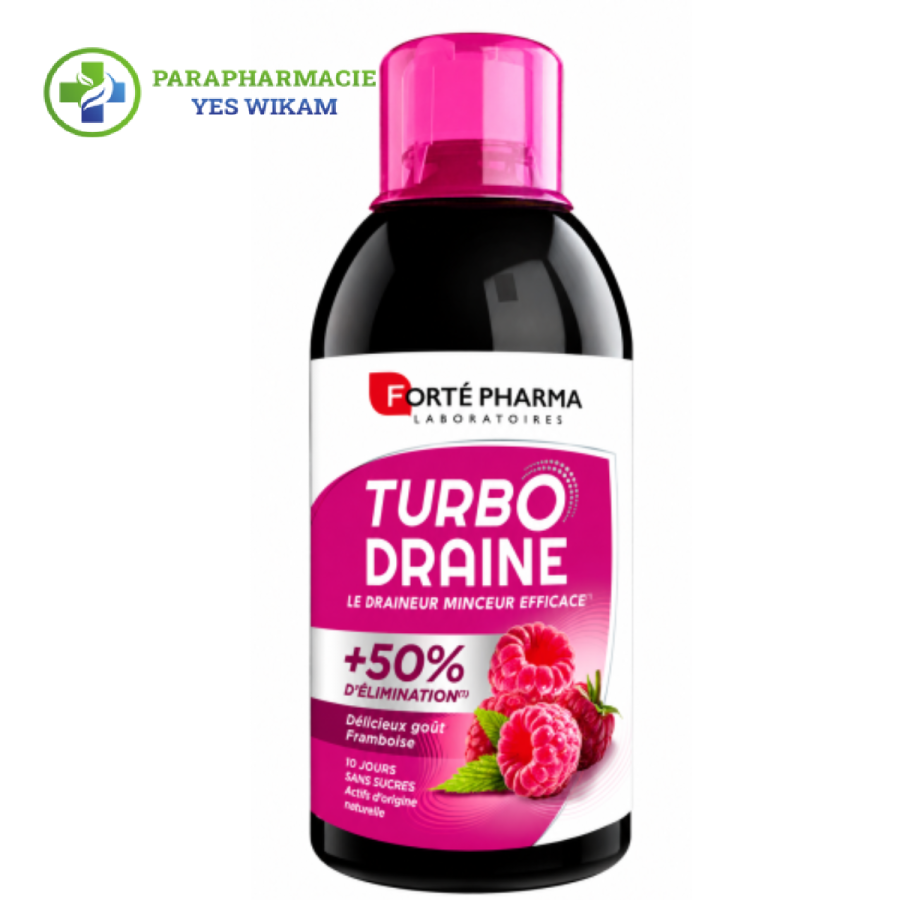Forté Pharma - TURBODRAINE Minceur - Goût framboise - 500ml