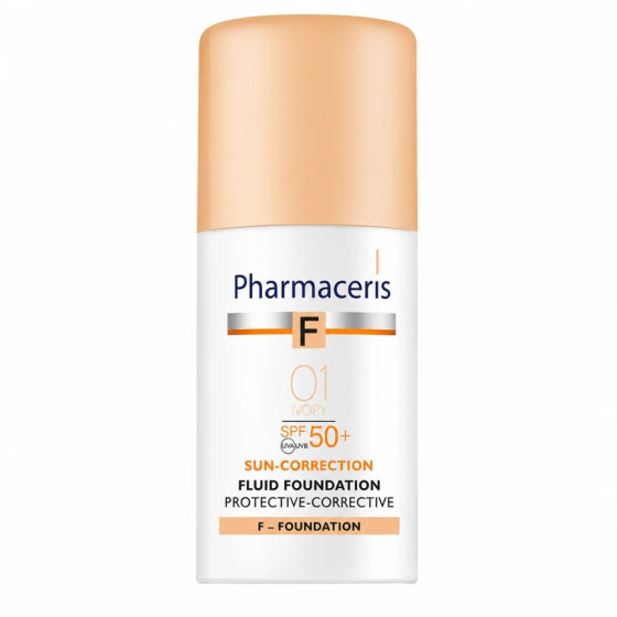 PHARMACERIS FOND DE TEINT PROTECTIV FLUIDE SPF50 01