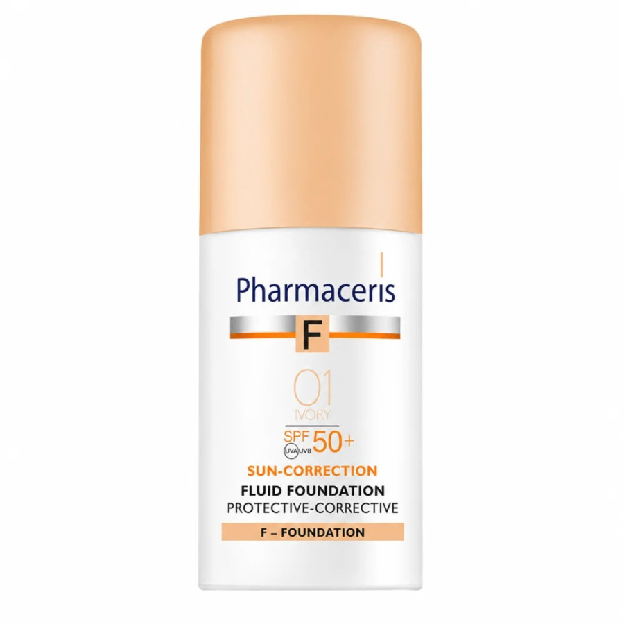 PHARMACERIS FOND DE TEINT PROTECTIV FLUIDE SPF50 01