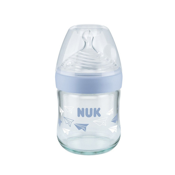 Biberon en Verre NUK Nature Sense 120ml pour bébé 0-6 mois - Para YesWiKam  - NUK Tunisie