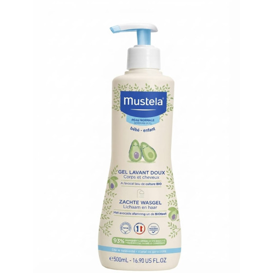 Gel Lavant doux Mustela pour bébé Corps et Cheveux / 500ml