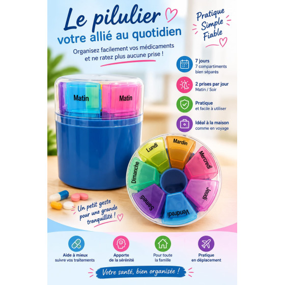 LE PILULIER PRATIQUE SIMPLE FIABLE