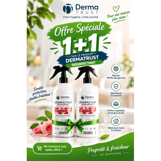 PROMO 1+1  Derma Trust DESINFECTANT  DESODORISANT 500ML