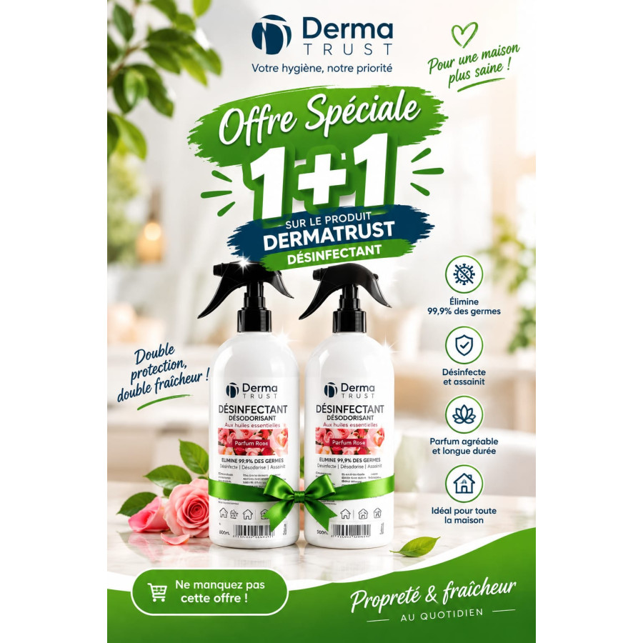 PROMO 1+1  Derma Trust DESINFECTANT  DESODORISANT 500ML