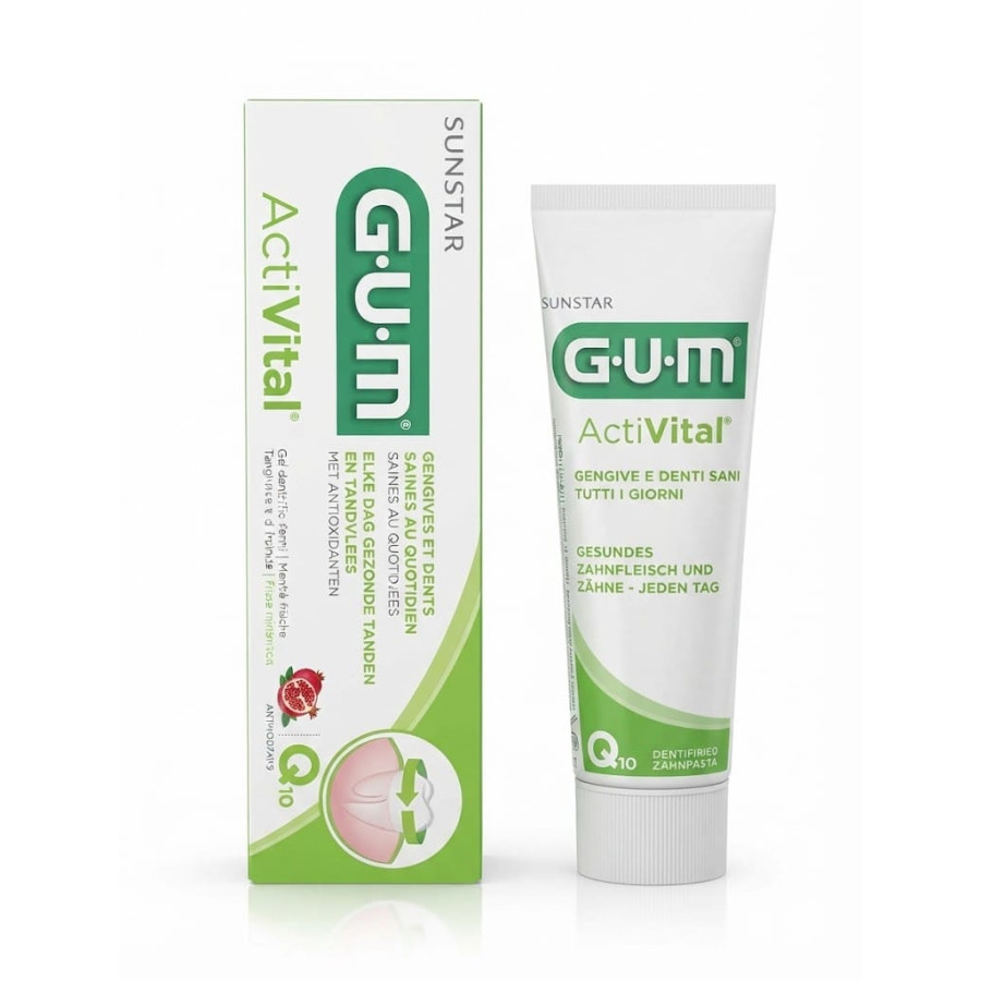 GUM ACTIVITAL DENTIFRICE  Q10 75ML
