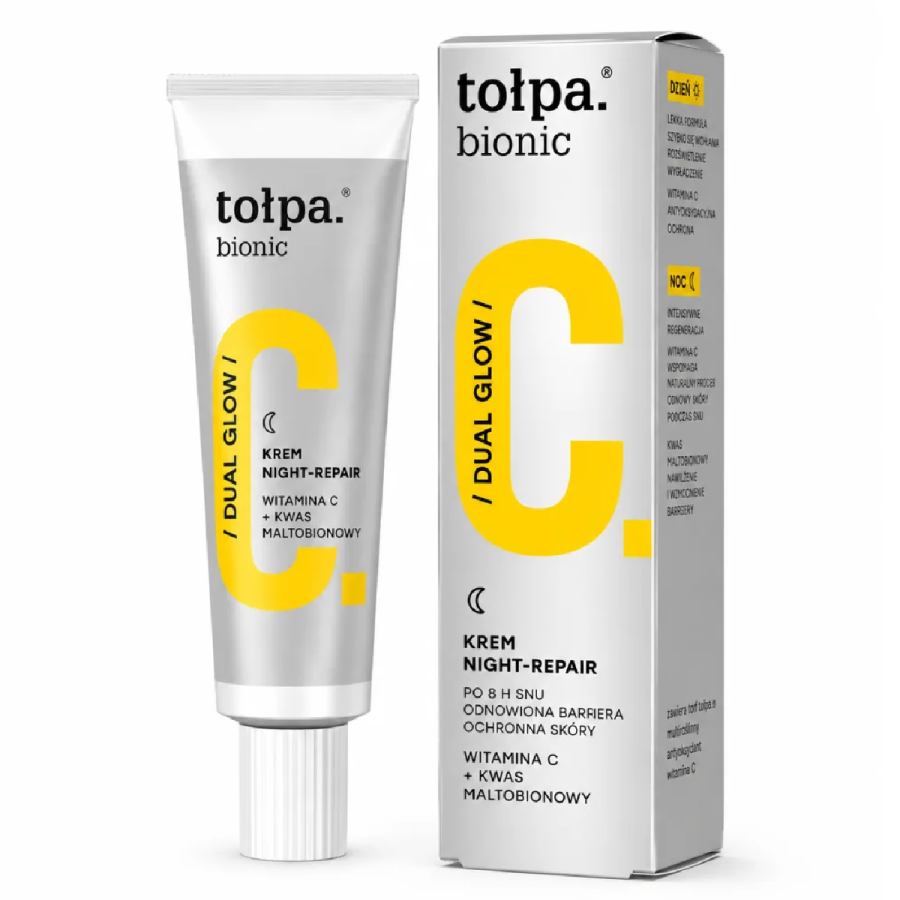 TOLPA BIONIC DUAL – Crème de Nuit Glow-Repair à la Vitamine C 40 ml