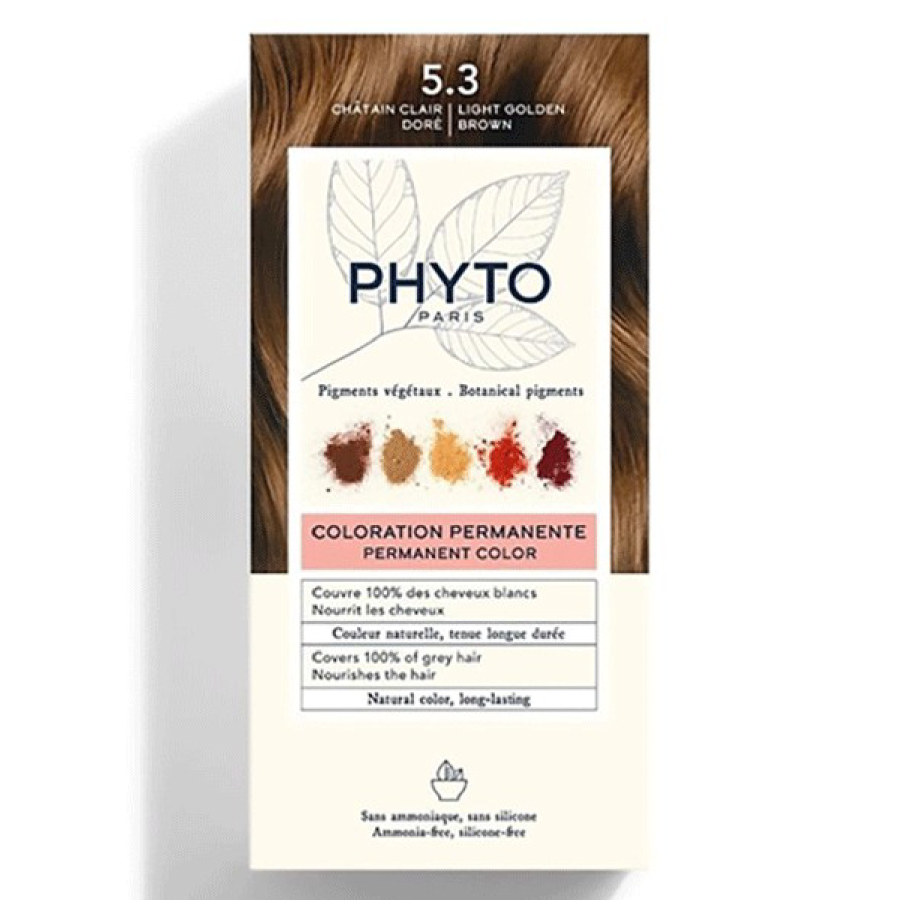 Coloration Permanente Phyto PhytoColor - Coloration : 5.3 Châtain Clair Doré