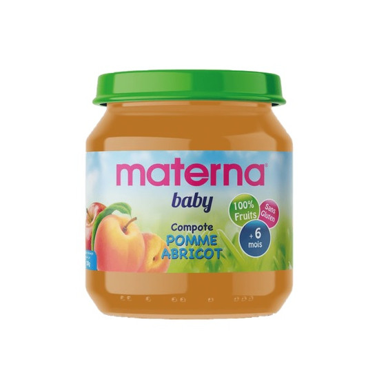 MATERNA BABY – Compote Pomme Abricot 130 g