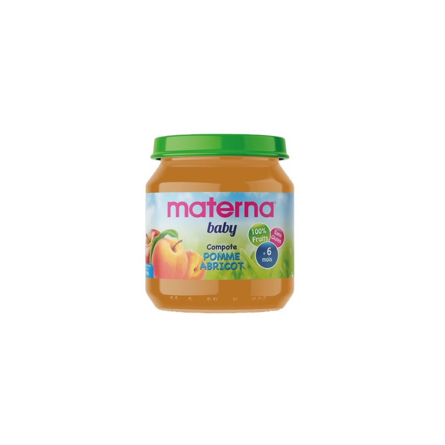 MATERNA BABY – Compote Pomme Abricot 130 g